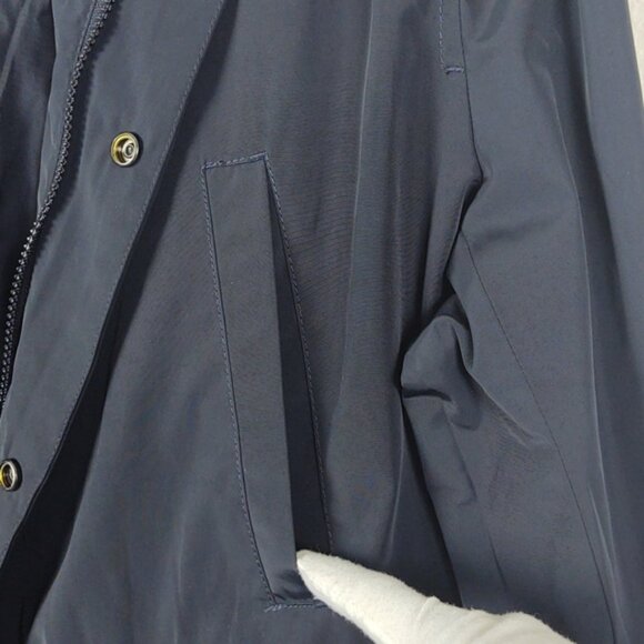NWT Tasso Elba Raincoat Navy Blue Midlength Versatile All Seasons XL - Picture 6 of 13